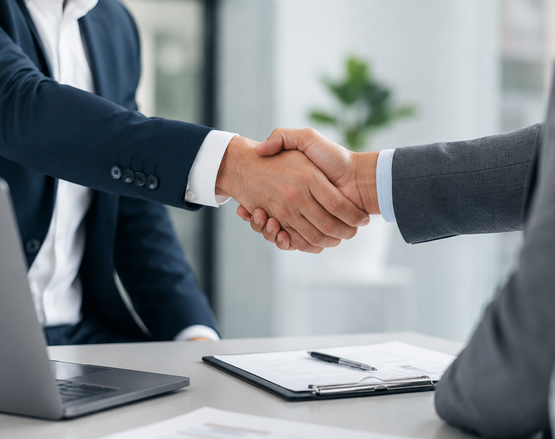 Business partnership and professional collaboration